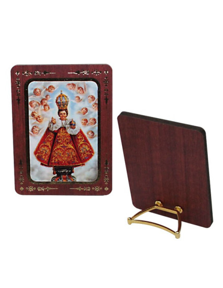 Infant Jesus of Prague Freestanding Frame – MDF, 6 × 8 cm