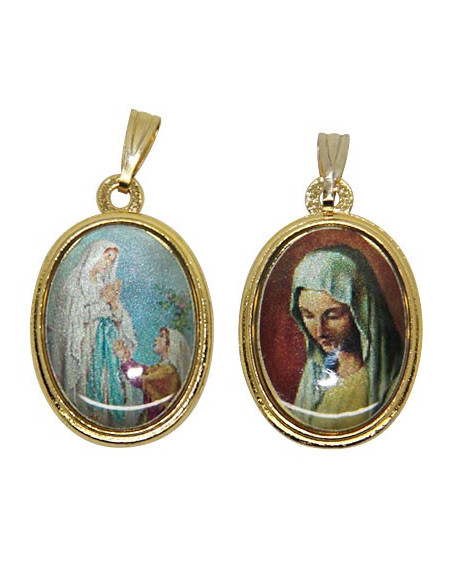 Jungfrau von der Banneux-Medaille und Erscheinung von Lourdes