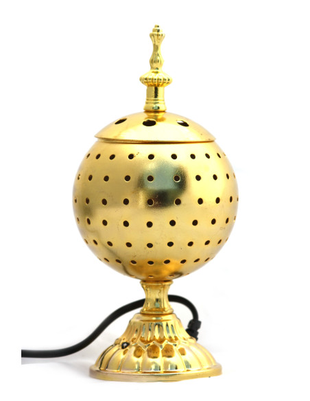 Electric censer in gilt metal
