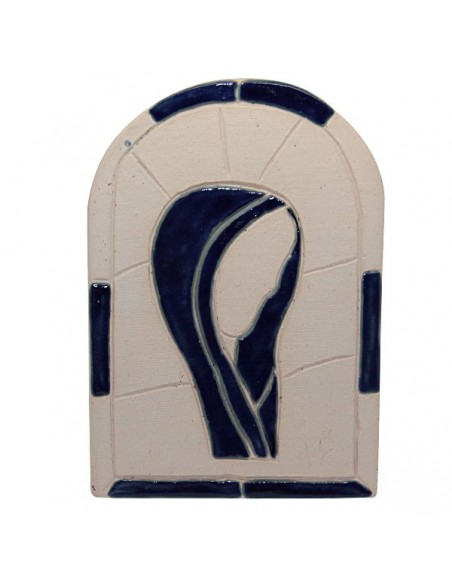 Portrait of the Virgin Mary Terracotta Icon