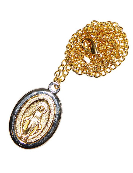 Médaille de la Vierge Miraculeuse avec chaîne