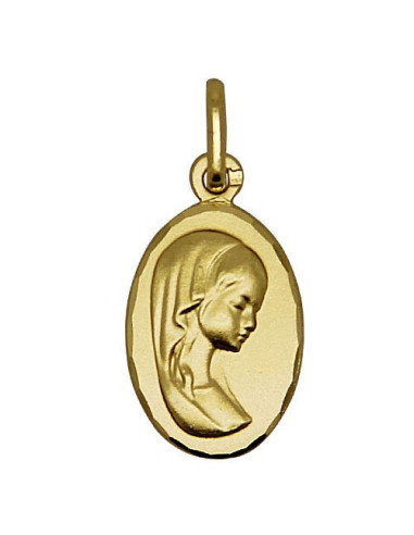 Collana Ciondolo Medaglia Di Maria Vergine VPOUERY - Acciaio Inox Oro, Per Donna E Bambina, Design Sacro - Foto 12