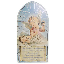 Marco de ángel con oración - Protección del bebé