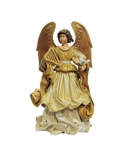 Angel golden dress with dove - 42 cm