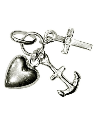 Hanger Geloof, Hoop en Liefde - 925 zilver