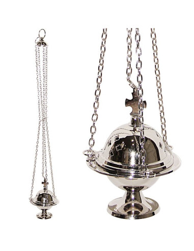 Räuchergefäß Farbe mit Silber-Kette