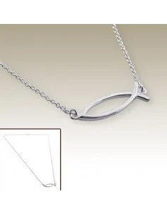 Collier poisson signe religieux - Argent 925