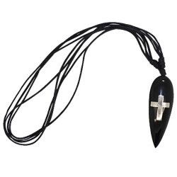 Collar de tabla de surf con una cruz incrustada