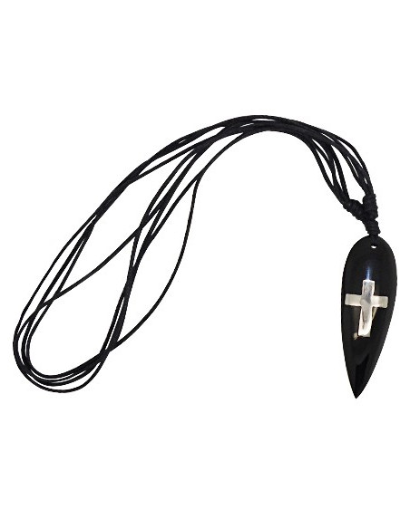 Collana croce da tavola da surf intarsiata