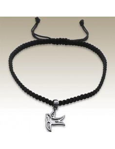 Bracciale tortora regolabile - argento 925