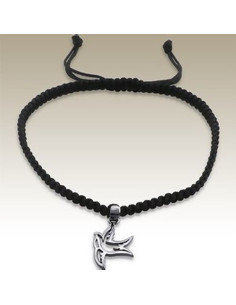 Verstelbare duif armband - zilver 925