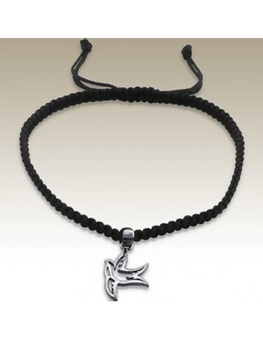 Pulsera ajustable de paloma - plata 925