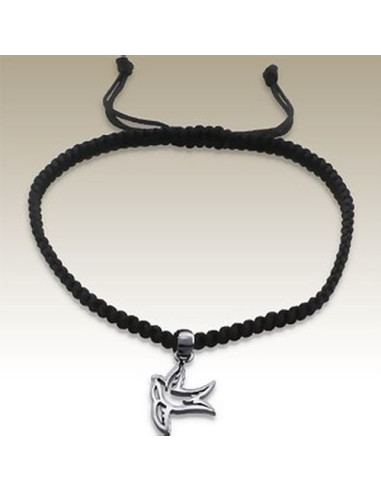 Verstelbare duif armband - zilver 925