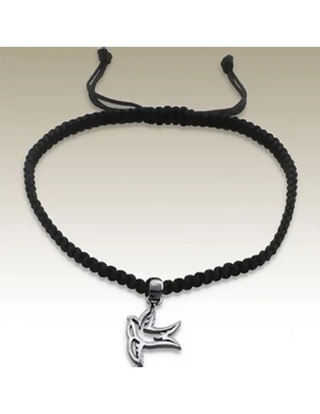 Bracciale tortora regolabile - argento 925