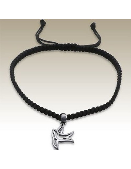 Verstelbare duif armband - zilver 925