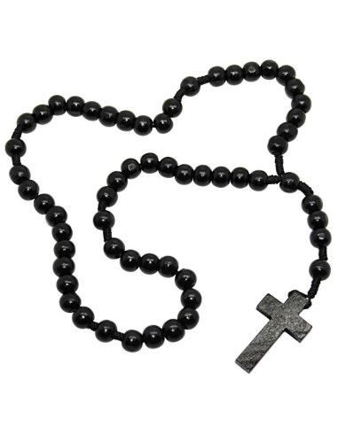 Black wooden rosary