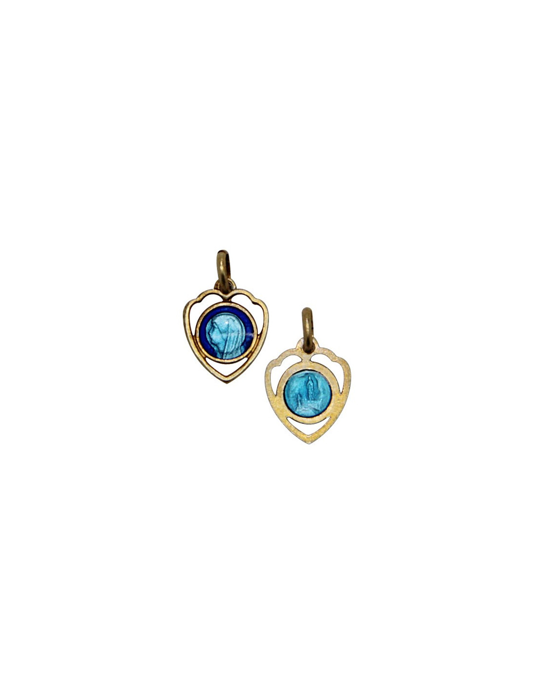 Montre Bracelet Pendentif Boule DÉESSE - Argent 925 Plaqué Or - Émaillée Bleue - Occasion
