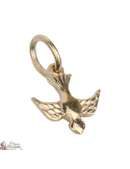 Pendentif colombe de la paix - plaqué or