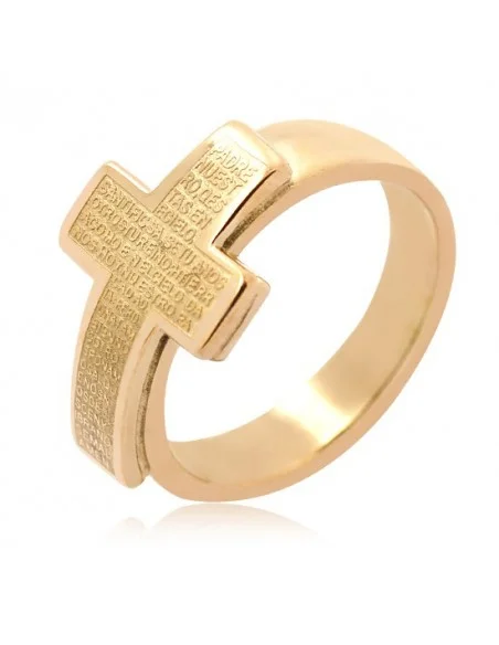 Anillo de la Cruz de Oración Padre Nuestro