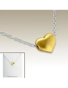 Collana con cuore in oro - Argento 925
