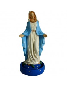 Statue Vierge Miraculeuse bénitier - 22,5 cm