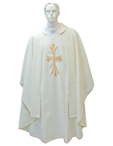 Knapperig voor priester met geborduurde stola