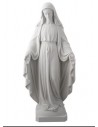Statue Vierge Marie Miraculeuse en Albâtre - 22 cm