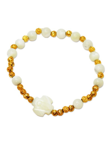 Pulsera diez cuentas de nácar