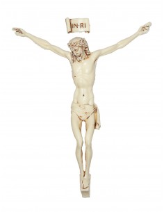 Corps du Christ, sans sa croix, en métal gris, article religieux