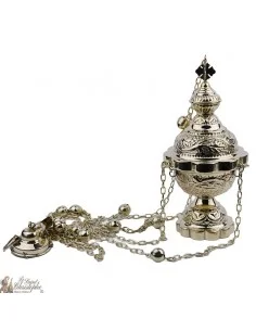 Carved censer with bells 25cm