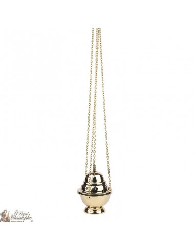 Koperen wierookvat met ketting