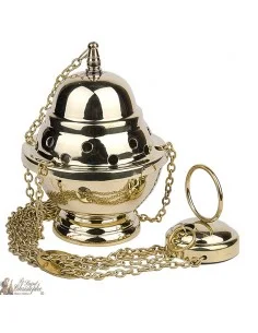 Räuchergefäß mit Kette Kupfer