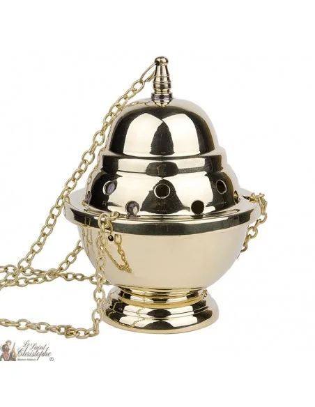 encensoir en cuivre avec chaine