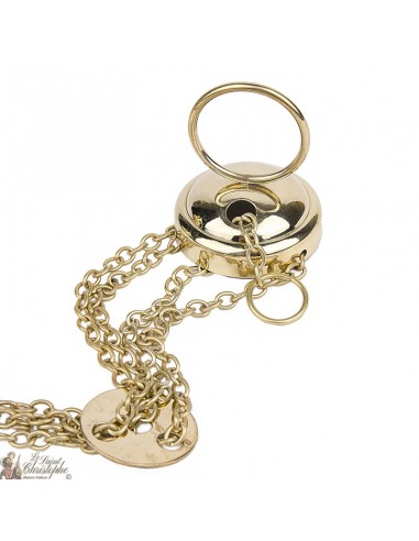 Koperen wierookvat met ketting