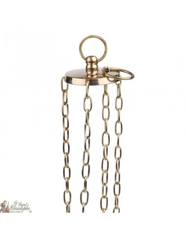 Koperen wierookvat met ketting