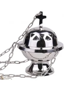 Encensoir de messe argente avec chaine