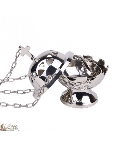 Encensoir de messe argente avec chaine