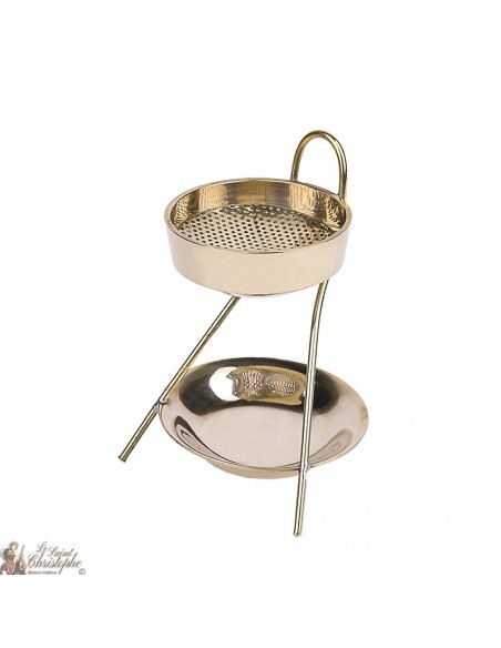 Gouden Kaarsen wierookvat - 7,5 cm