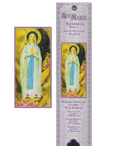Bolsa de incienso - Virgen de Lourdes - 15 piezas