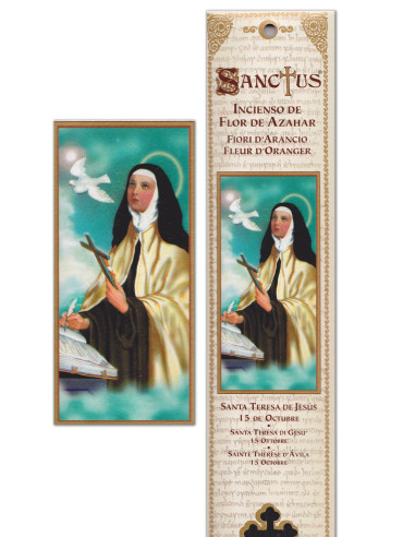 Pochette encens - Sainte Thérèse d' Avila - 15 pces