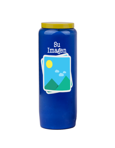 Candela Novena con immagine e testo personalizzabile