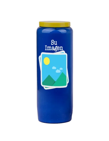 Candela Novena con immagine e testo personalizzabile