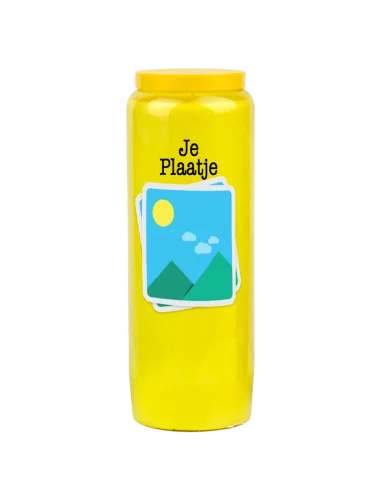 Novene Kerze mit Ihrem Bild und Text - individuell anpassbar