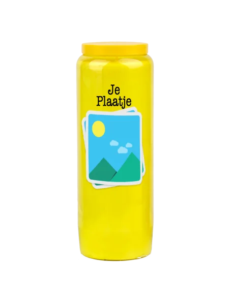 Novene Kerze mit Ihrem Bild und Text - individuell anpassbar