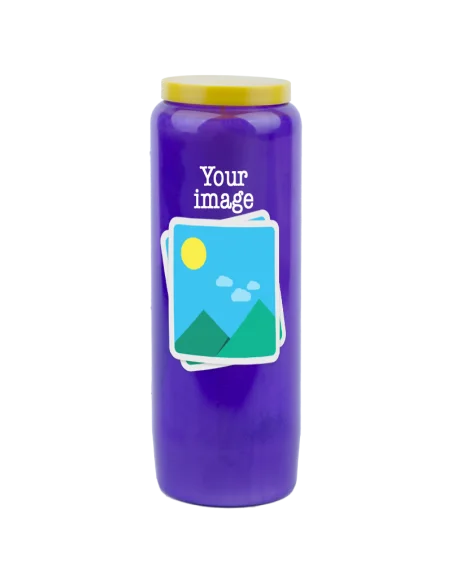 Candela Novena con immagine e testo personalizzabile