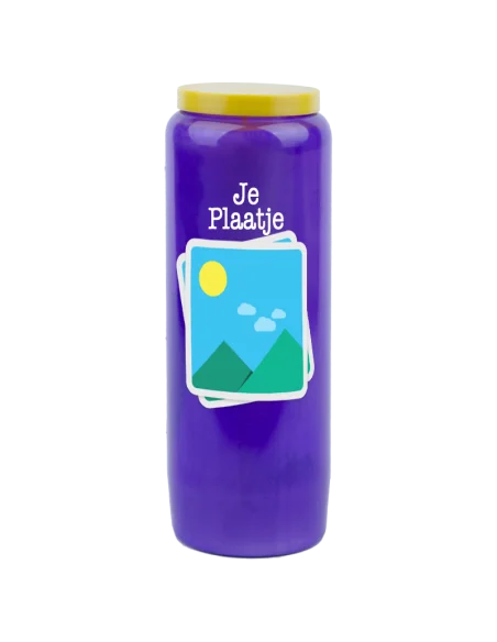 Candela Novena con immagine e testo personalizzabile