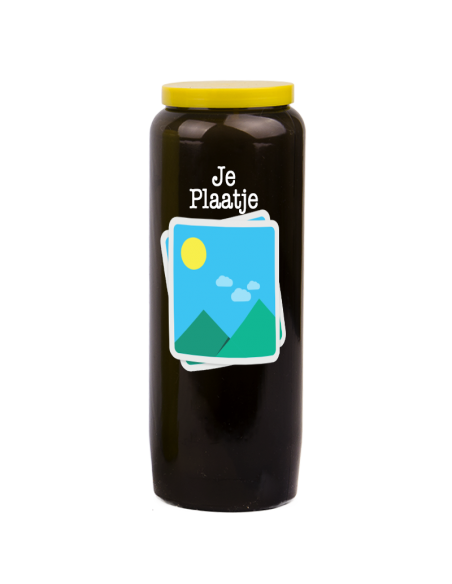 Novena candle with your image and text - customizable