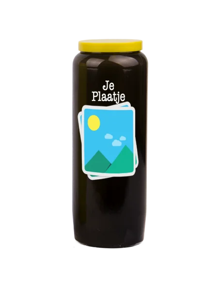 Vela de novena con tu imagen y texto - personalizable