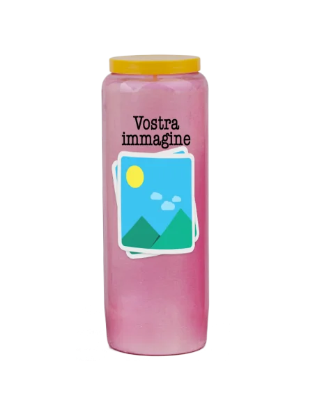 Candela Novena con immagine e testo personalizzabile