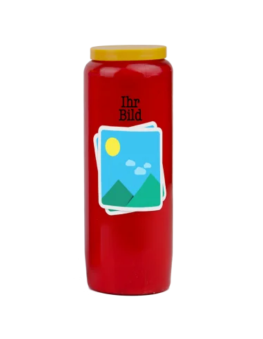 Candela Novena con immagine e testo personalizzabile